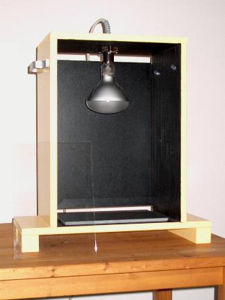 Home-built UV exposure box