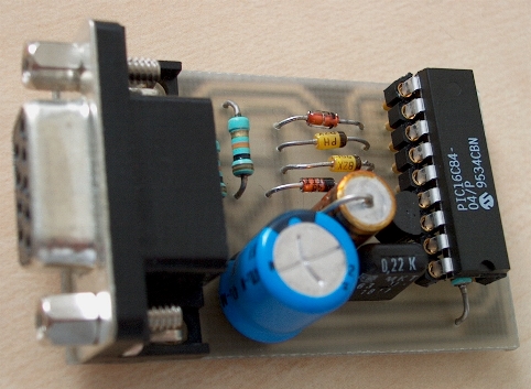 PIC16F84 pcb